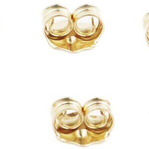 14K Gold Earring Backs Yellow Ear Locking for Stud Ear Rings 3 Pairs